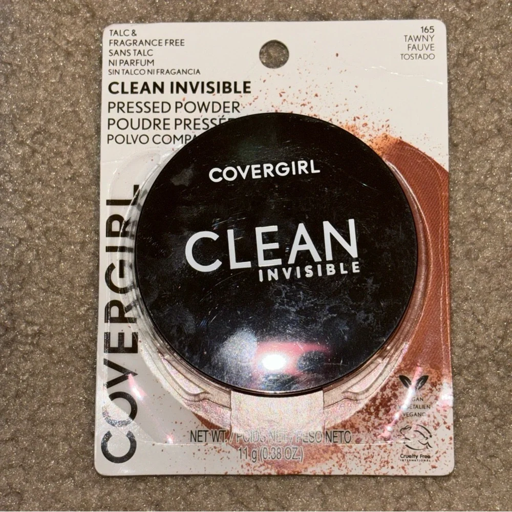 CoverGirl Clean Invisible Pressed Powder - 165 Tawny - 0.38 Oz. New